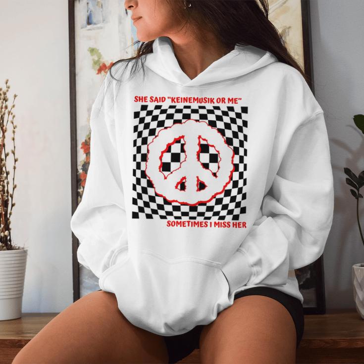She Said Keinemusik Or Me Sometimes I Miss Her Manga Larga Sudadera con capucha para mujer Regalos para ella