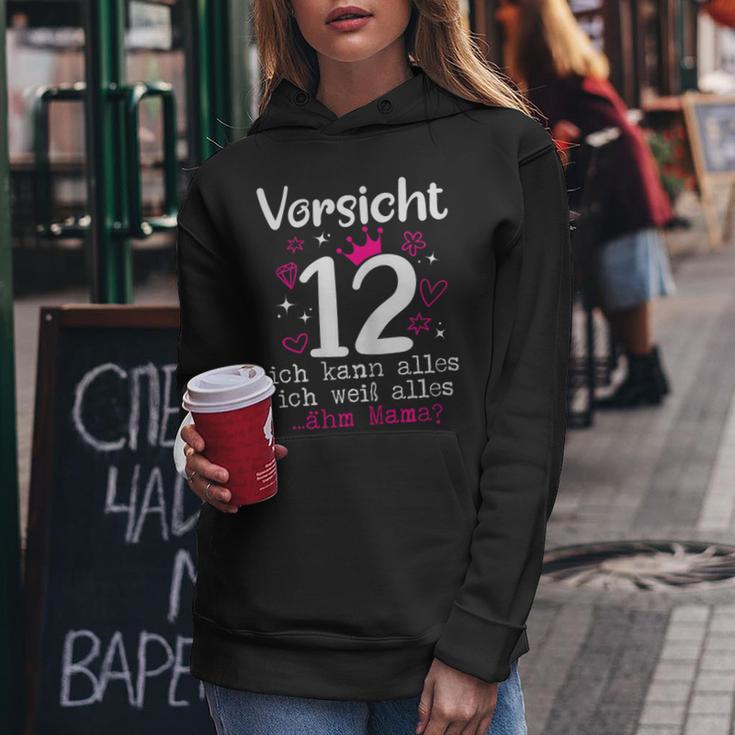 12 Geburtstag Mädchen -Orsicht 12 Jahre Nager Kapuzenpullover für Damen Lustige Geschenke