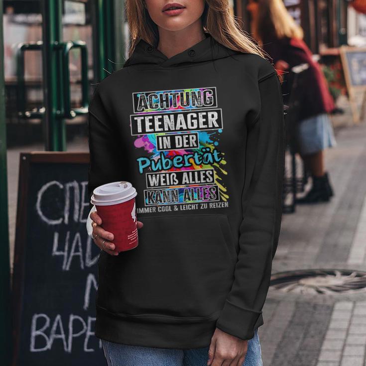 13Th Birthday Girl Nager Puberty 13 Year Old Boys Kapuzenpullover für Damen Lustige Geschenke