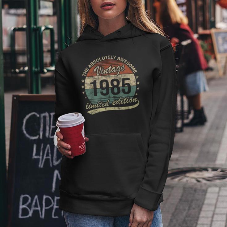 40Th Birthday Awesomeintageintage 1985 Man Or Woman Kapuzenpullover für Damen Lustige Geschenke