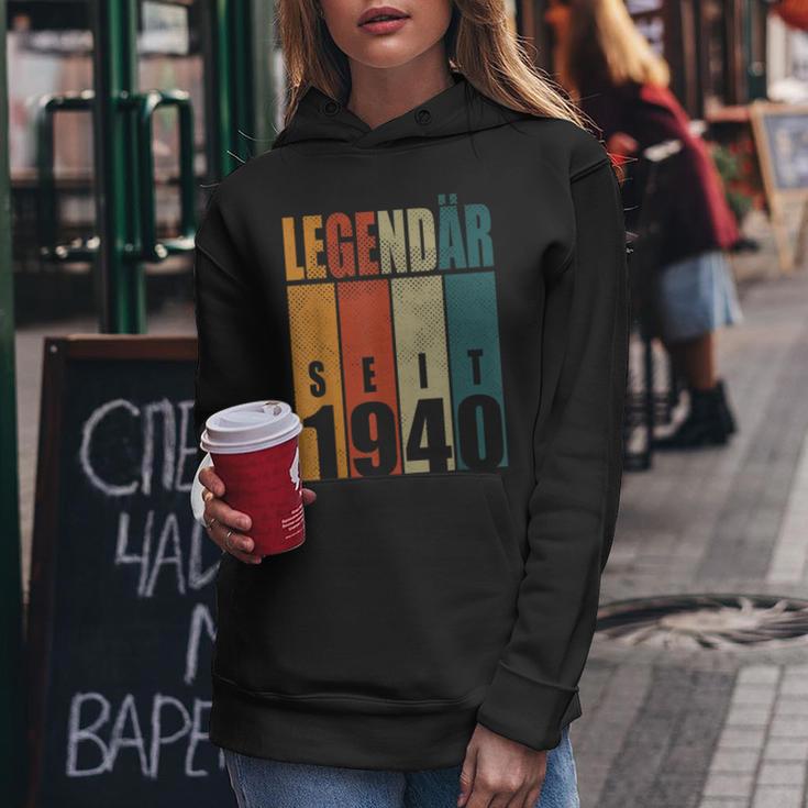 84Th Birthday Woman Man Legendary Since 1940 Kapuzenpullover für Damen Lustige Geschenke