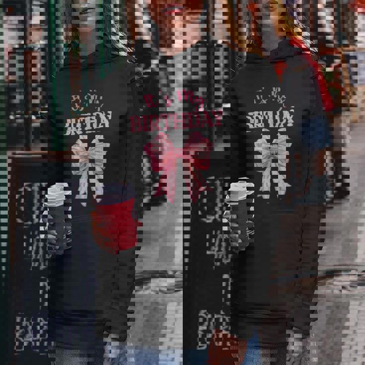 Birthday Girl Coquette Birthday Girl Pink Coquette Bow Women Hoodie Unique Gifts