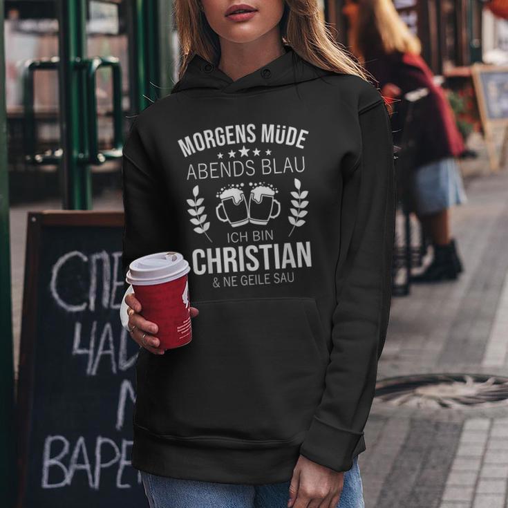 Christian First Name Birthday Beer Sayings Kapuzenpullover für Damen Lustige Geschenke