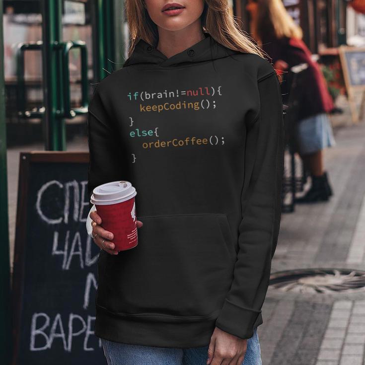 Coffee Software Developer Programmer Coder Coffee Drinker Kapuzenpullover für Damen Lustige Geschenke