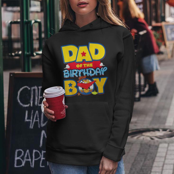 Dad And Mom Of The Birthday Boy Toy Family Party Decorations Women Hoodie Funny Gifts