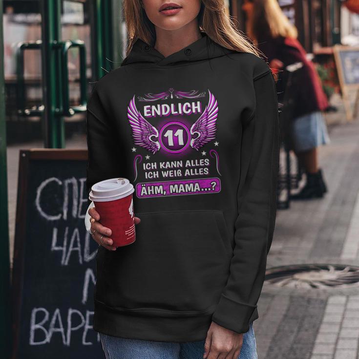 Endlich 11 Ähm Mama 11St Birthday Boy Girl Child S Kapuzenpullover für Damen Lustige Geschenke