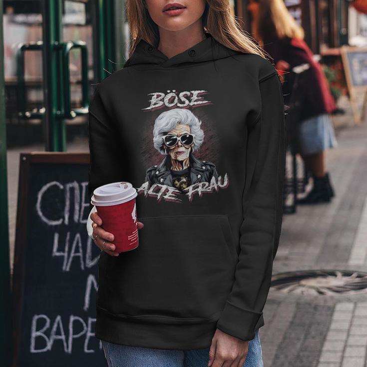 Evil Old Woman Women's Motorcycle Sarcasm Kapuzenpullover für Damen Lustige Geschenke