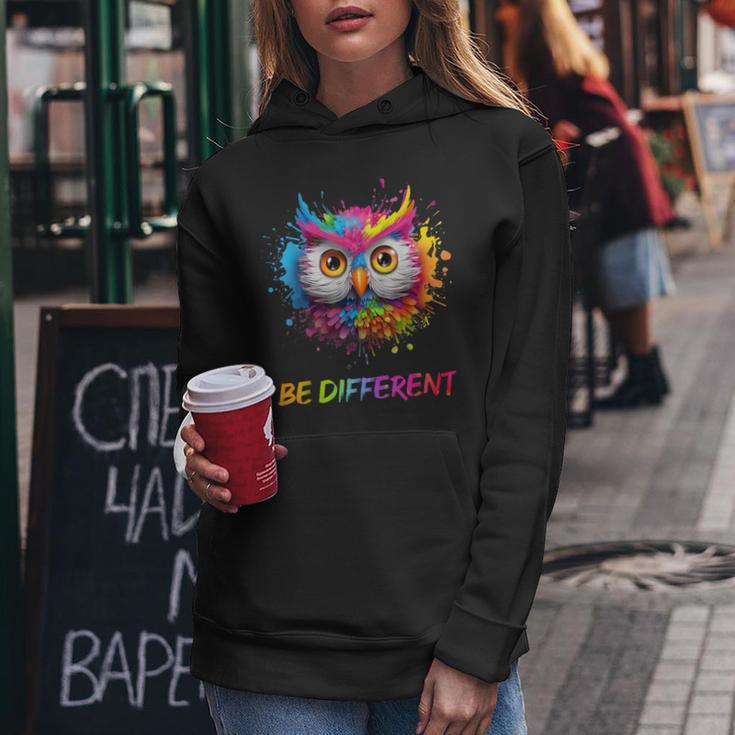 Colourful Owl Kapuzenpullover für Damen Lustige Geschenke