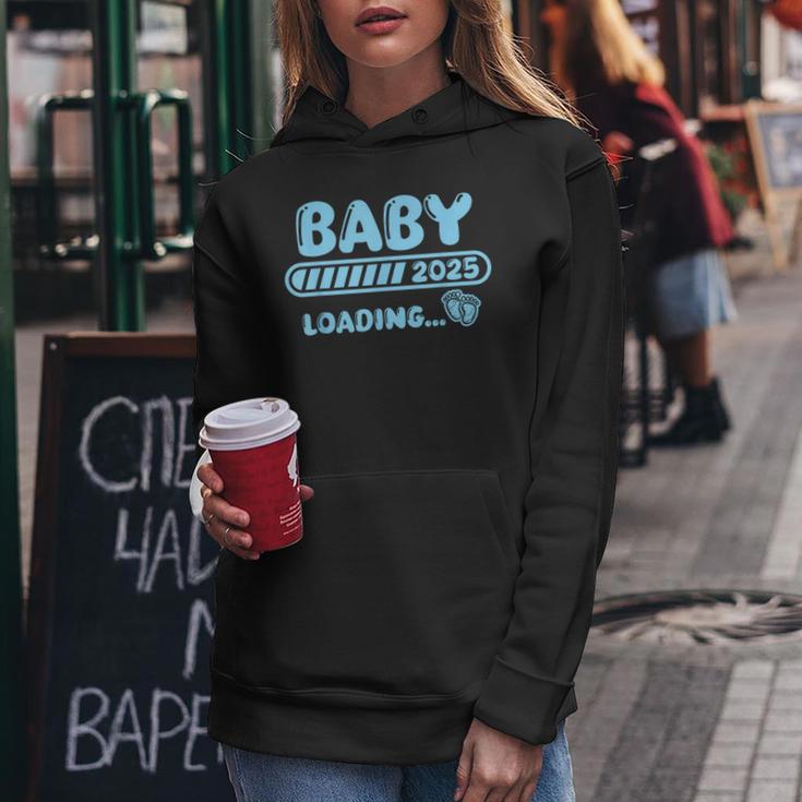 Future Mother Baby Is Loading 2025 Prediction Birth Kapuzenpullover für Damen Lustige Geschenke