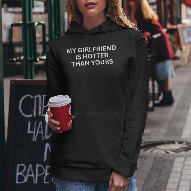 My Girlfriend Is Hotter Than Yours Statement Kapuzenpullover für Damen Lustige Geschenke