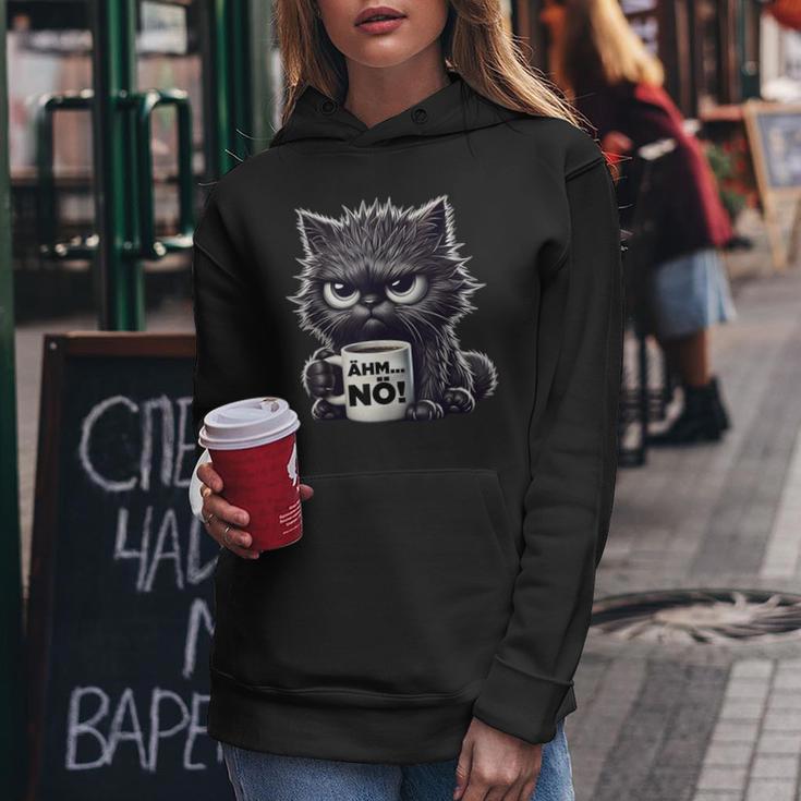 Grimmige Katze Für Arbeitskollegen Cats Kapuzenpullover für Damen Lustige Geschenke