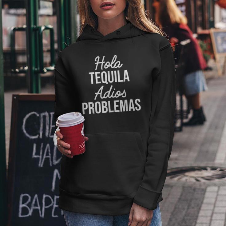 Hola Tequila Adios Problemas I Bar Alcoholic Tequila Party Kapuzenpullover für Damen Lustige Geschenke