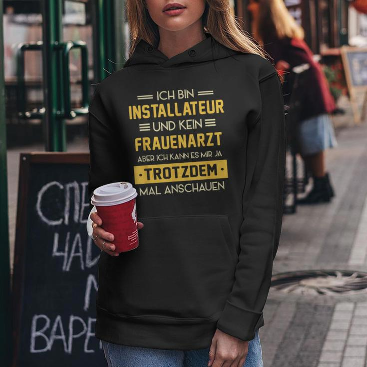 Installateur Kein Frauenarzt Slogan Plumber Kapuzenpullover für Damen Lustige Geschenke