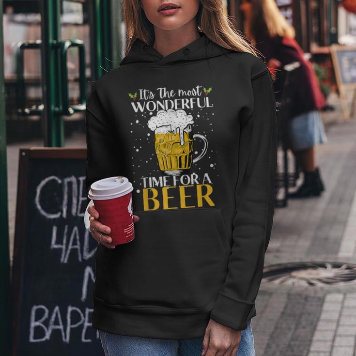 It's The Most Wonderful Time For A Beer Beer Lovers Kapuzenpullover für Damen Lustige Geschenke