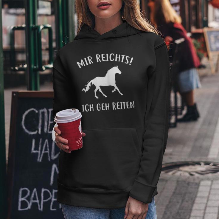 Mir Reichts Ich Geh Reiten Horse Lovers Kapuzenpullover für Damen Lustige Geschenke