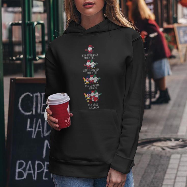 A Mulled Wine Swei Mulled Wine Gnome Christmas Kapuzenpullover für Damen Lustige Geschenke