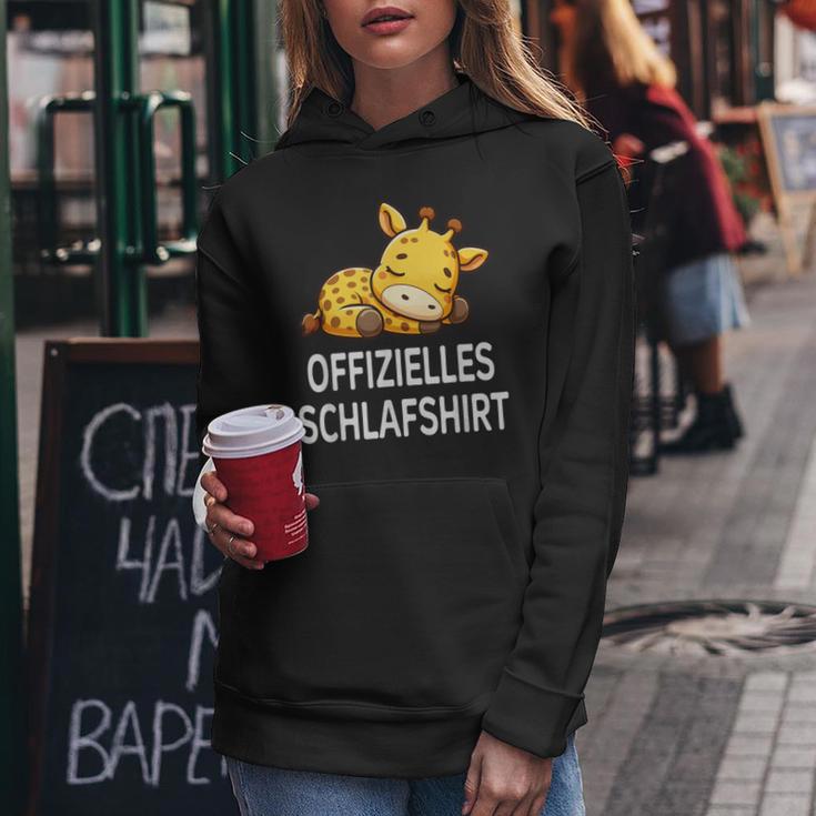 Official Sleep Giraffe Pyjama Kapuzenpullover für Damen Lustige Geschenke