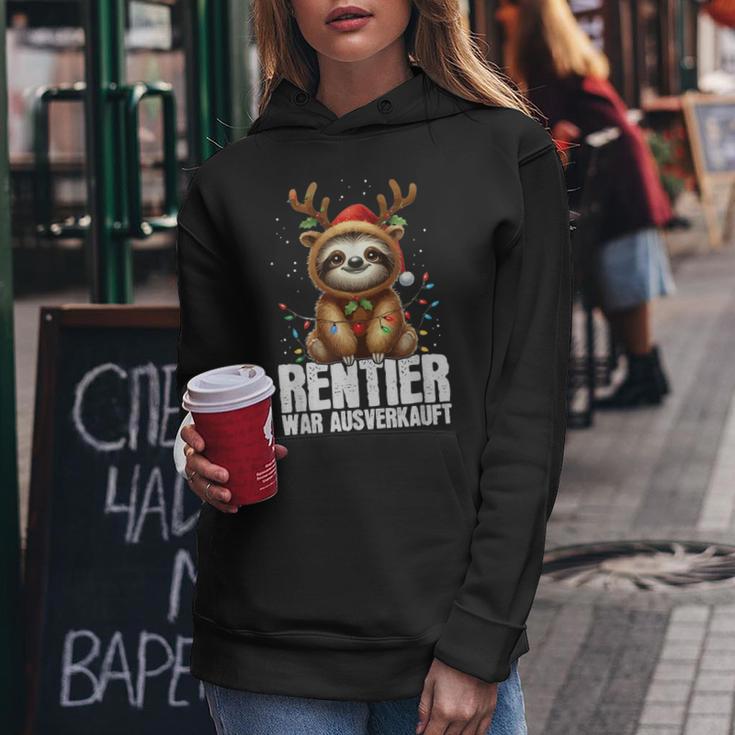 Reindeer War Sold Out Christmas Sloth Christmas Time Kapuzenpullover für Damen Lustige Geschenke