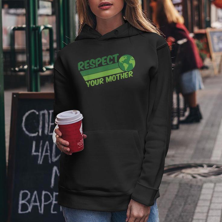 Respect Your Mother Awesome Earth Day Globe Graphic Women Hoodie Personalized Gifts Respect Your Mother Awesome Earth Day Globe Graphic Women Hoodie Personalized Gifts