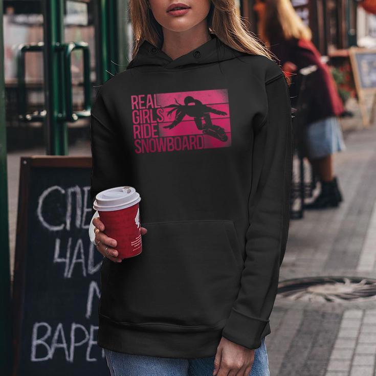 Snowboard Snowboardintage Girls Ride Kapuzenpullover für Damen Lustige Geschenke