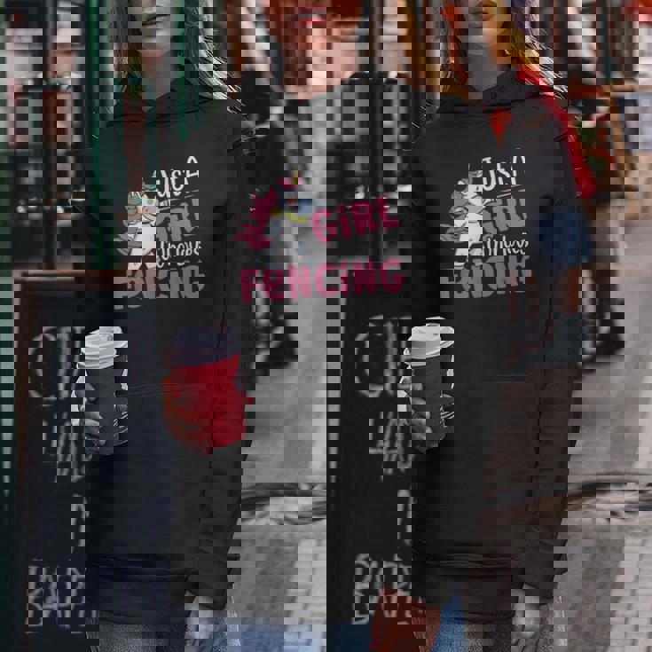 Traje De Esgrima Para Just A Girl Who Loves Fencing Sudadera con capucha para mujer Regalos divertidos