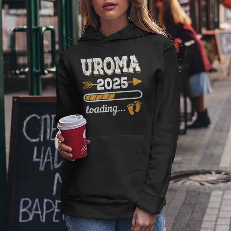 Uroma 2025 Loading Future Great Grandmother 2025Intage Kapuzenpullover für Damen Lustige Geschenke