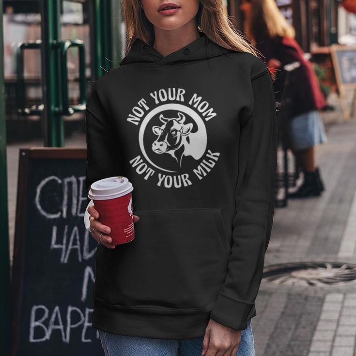 Vegan Plant-Based Not Your Mom Not Your Milk Kapuzenpullover für Damen Lustige Geschenke