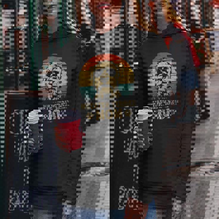 Vintage Wheaten Terrier Mom Dog Lovers Mother's Day Women Hoodie Funny Gifts