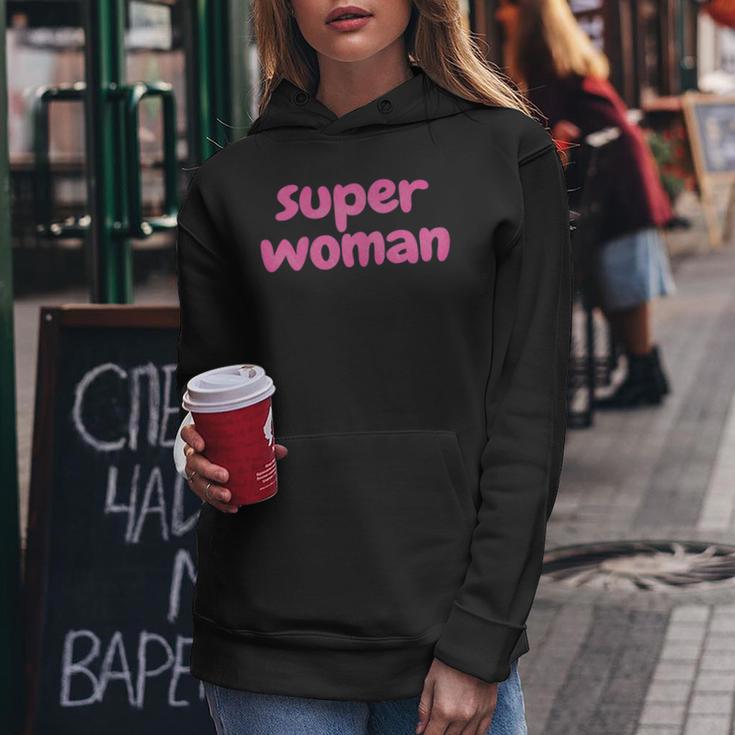 Women's Super Woman Kapuzenpullover für Damen Lustige Geschenke