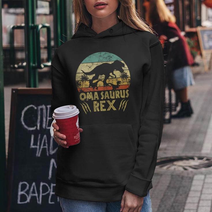 Women'sintage Omasaurus Grandma Cool Retro Grandma Dinosaur Kapuzenpullover für Damen Lustige Geschenke