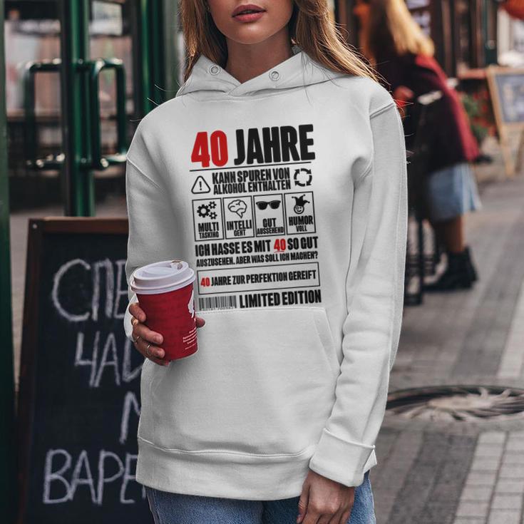 40Th Birthday 40 Years Decorative Kapuzenpullover für Damen Lustige Geschenke