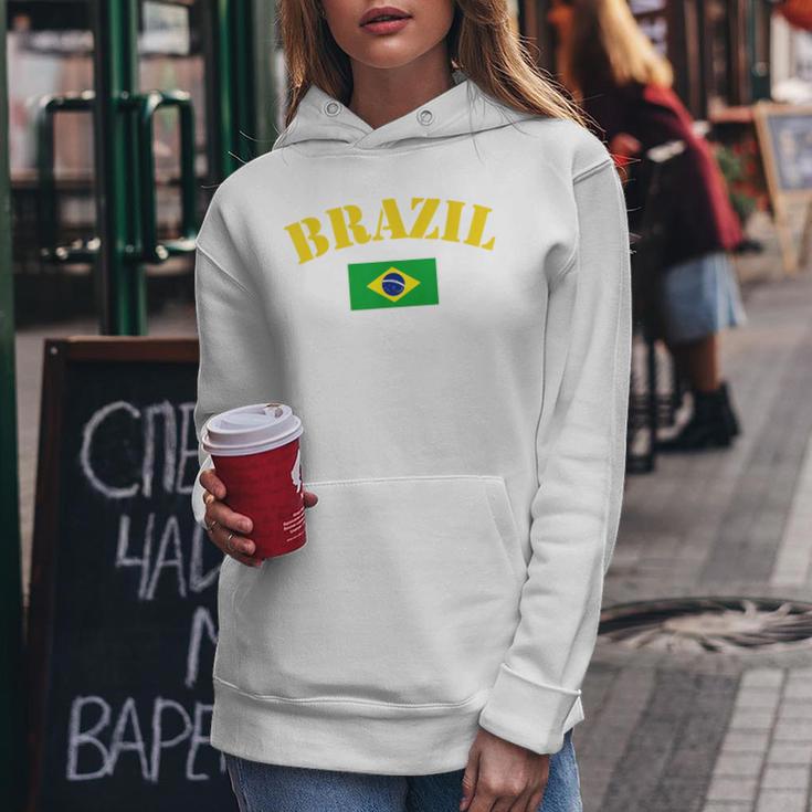 Brazil For Brazilian Boys And Girls With Brazilian Flag Day Green Kapuzenpullover für Damen Lustige Geschenke