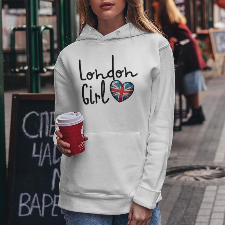 London Girl London Girls British Flag Women's Kapuzenpullover für Damen Lustige Geschenke