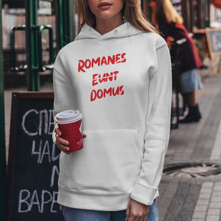 Romanes Eunt Ite Domus Clothing Kapuzenpullover für Damen Lustige Geschenke