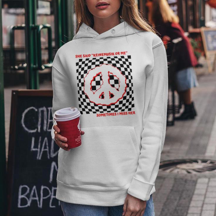 She Said Keinemusik Or Me Sometimes I Miss Her Manga Larga Sudadera con capucha para mujer Regalos divertidos