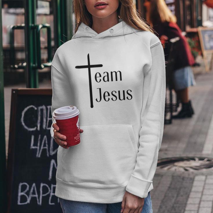 Team Jesus I Jesus Christ Redeemer Christianity Kapuzenpullover für Damen Lustige Geschenke