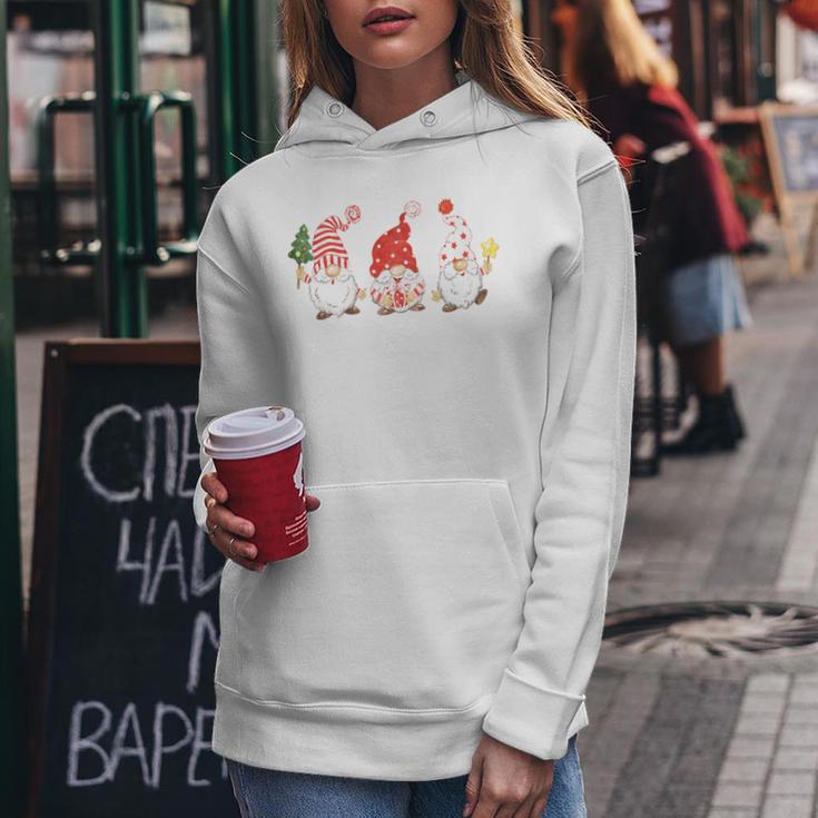 Women's Christmas Jumper Christmas Gnome Gnome Long-Sleeved Kapuzenpullover für Damen Lustige Geschenke