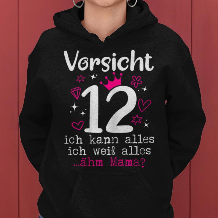 12 Geburtstag Mädchen -Orsicht 12 Jahre Nager Kapuzenpullover für Damen