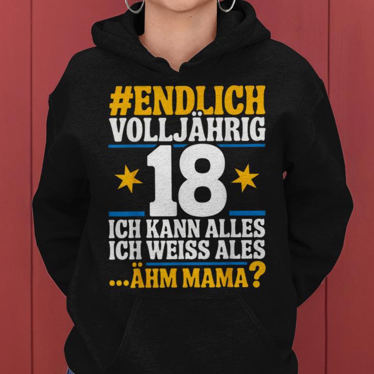 18 Geburtstag Junge Mädchen 18 Jahre 2007 Lustig Geschenk Kapuzenpullover für Damen