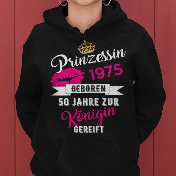 50Th Birthday Woman 1975 Princess 50 Years Kapuzenpullover für Damen