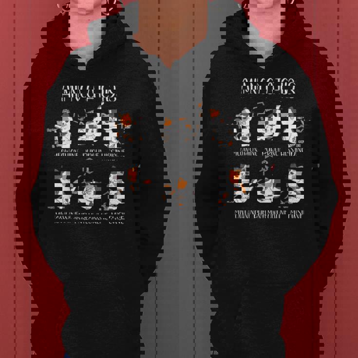 Amino Acid Cats Chemistry Cute Science Teacher Cat Lovers Women Hoodie