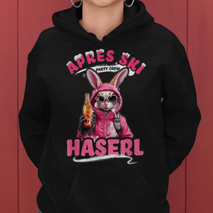 Apres Ski Haserl Rabbit Skihaserl Women's Party Crew Kapuzenpullover für Damen