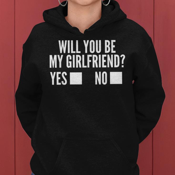 Ask Her Will You Be My Girlfriend Cutealentine's Day Kapuzenpullover für Damen