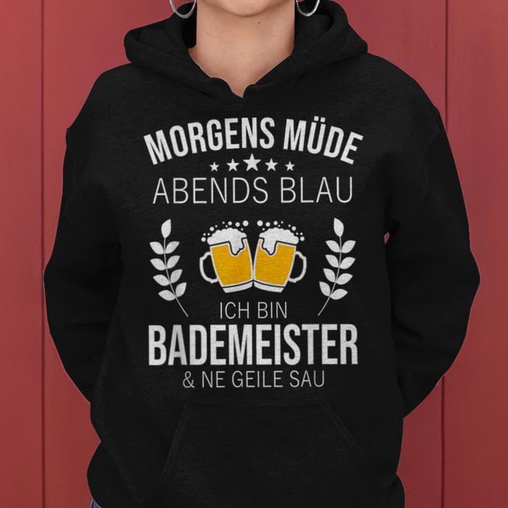 Bademeister Idea Swimming Pool Beer Sayings S Kapuzenpullover für Damen