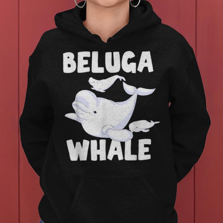 Beluga Whale Ocean Animal Lover Sea Animal Mammal Beluga Kapuzenpullover für Damen