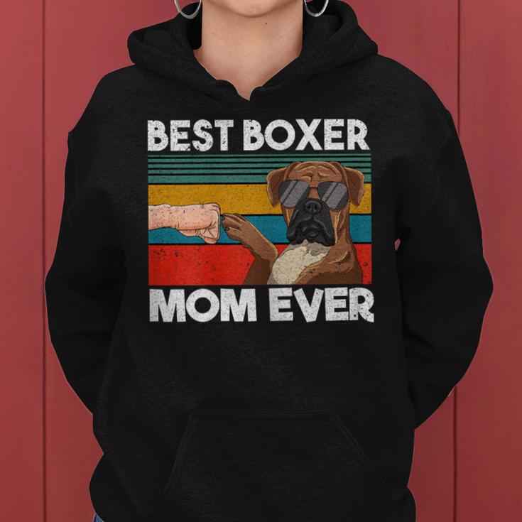 Best Boxer Mom Ever Best Dogs Mum Día De La Madre Sudadera con capucha para mujer