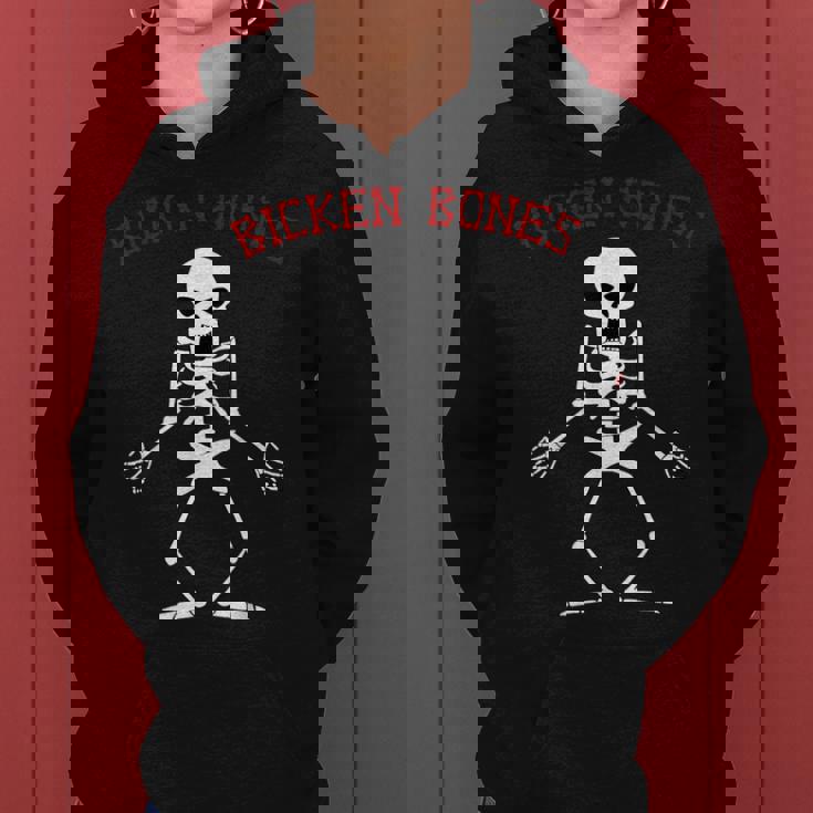 Bicken Bones Skeleton Halloween Bones Love Men Women Hoodie