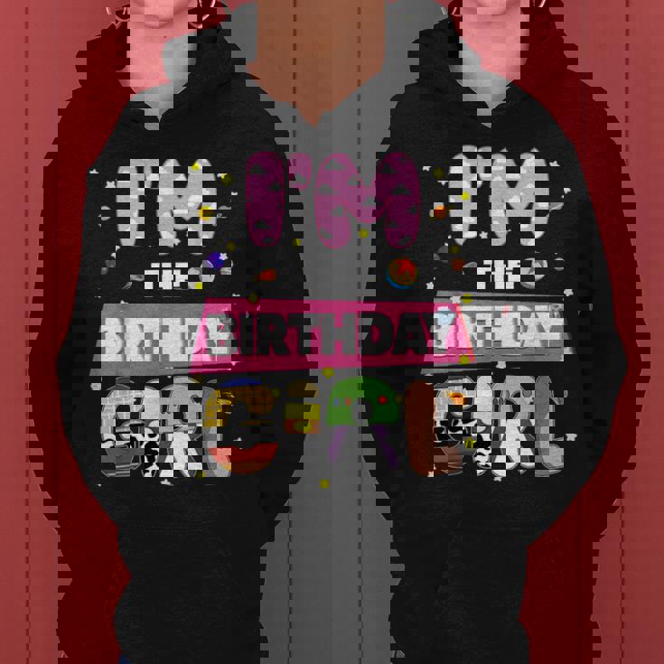 Im The Birthday Girl Cowgirl Family Party Decoration Women Hoodie
