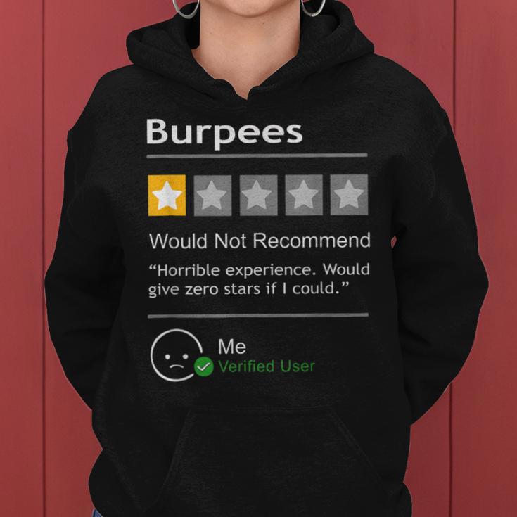 Burpees Would Not Recommend Workout Kapuzenpullover für Damen