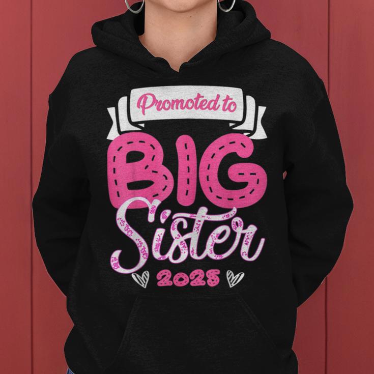 Only Child Big Sister 2025 Cute Promoted To Big Sister 2025 Women Hoodie